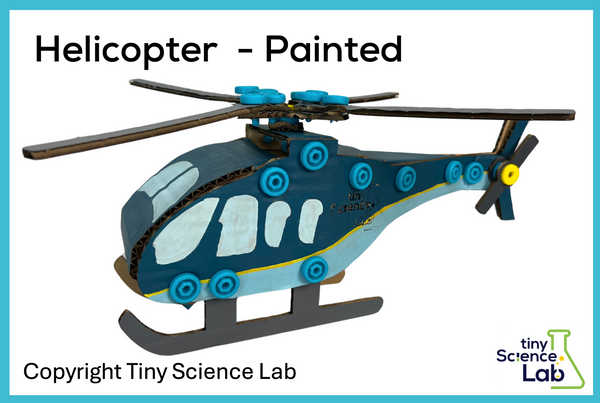 Helicopter Cardboard Construction Template Makedo and I-Create Compatible