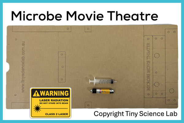 Microbe Movie Theatre Cardboard Construction Model Kit | Makedo Compatible