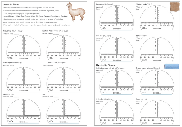 Pocket Microscope 100X Magnification with Downloadable Workbook