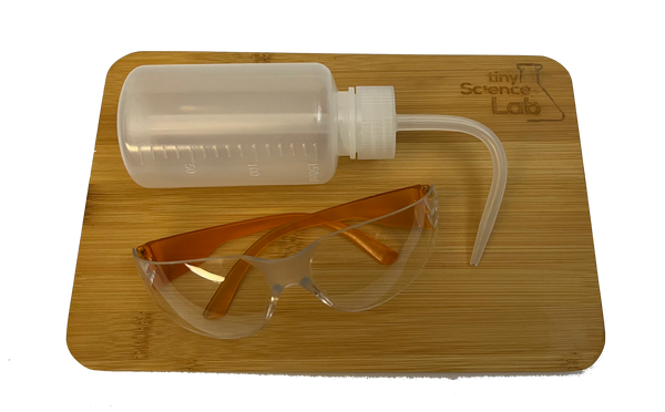 Bundle includes Table Protector, Wash Bottle and Safety Glasses