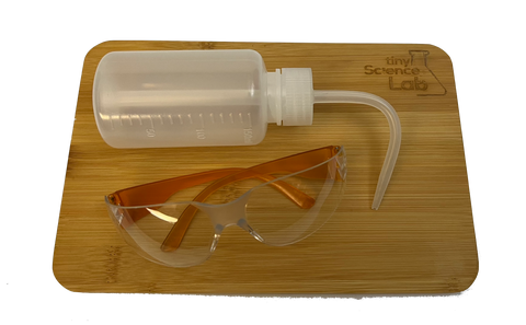 Bundle includes Table Protector, Wash Bottle and Safety Glasses